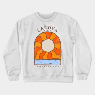 Carova, NC Summertime Vacationing Burning Sun Crewneck Sweatshirt